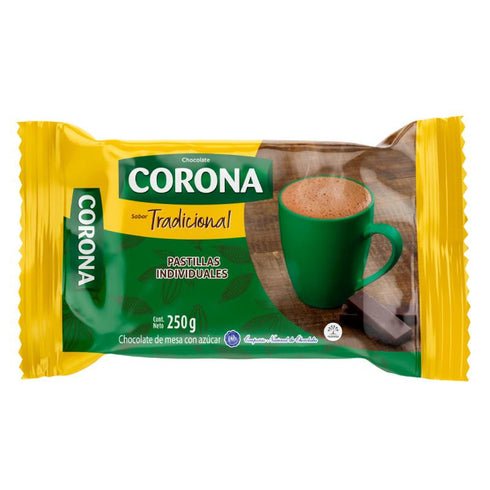 CHOCOLATE CORONA 250G CLASICO